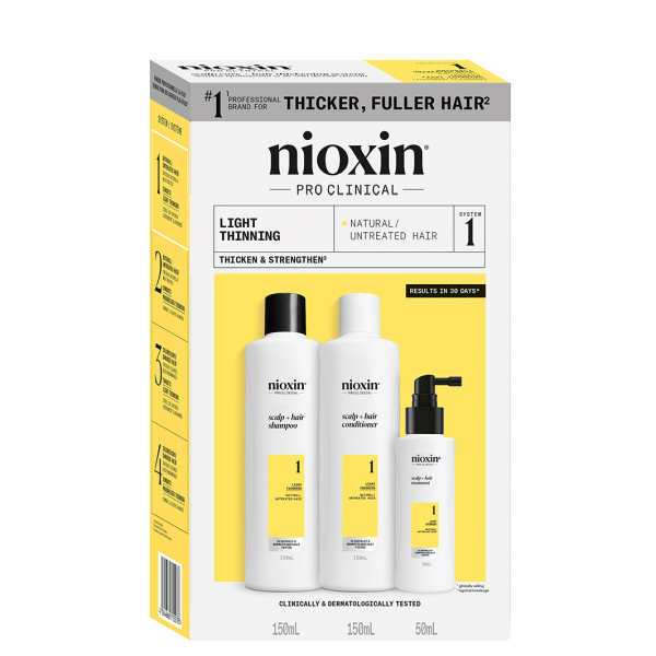 Nioxin system 1 zestaw 150+150+50 ml